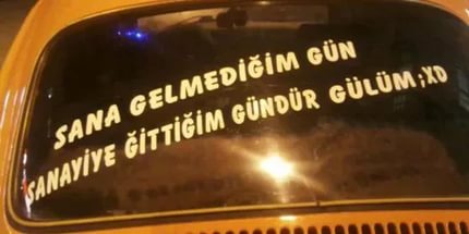 En güzel Otomobil arkası Yazılar