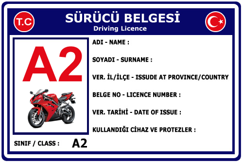 A2 sınıfı ehliyet hangi araçları kullanabilir